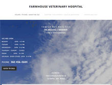Tablet Screenshot of farmhousevet.com